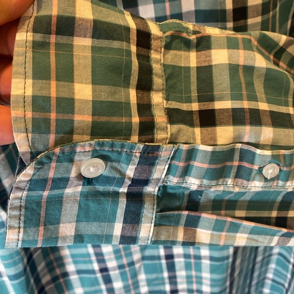 J. Crew Men's Green Plaid Shirt XL slim fit - Picture 5 of 5
